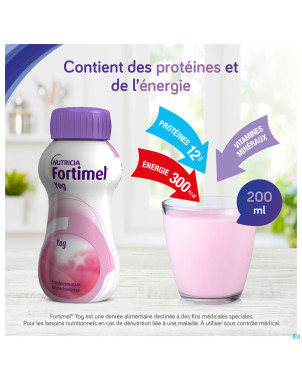 Fortimel yog arome vanille citron   4x200ml 156596