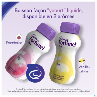 Fortimel yog arome vanille citron   4x200ml 156596