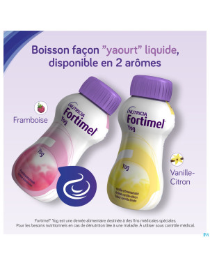 Fortimel yog arome vanille citron   4x200ml 156596