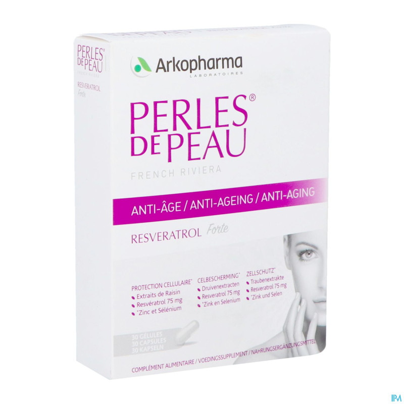 Perles de peau a/age resveratrol    caps 30