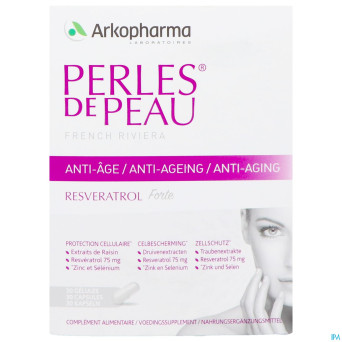 Perles de peau a/age resveratrol    caps 30