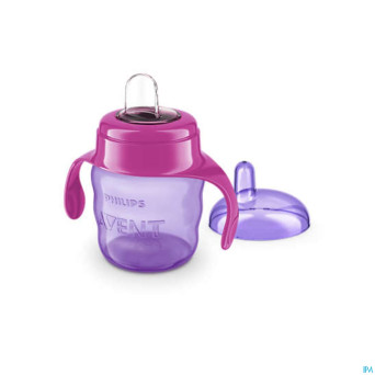 Philips avent gobelet a/fuite rose 200ml