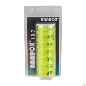 Anabox pilulier semaine jaune