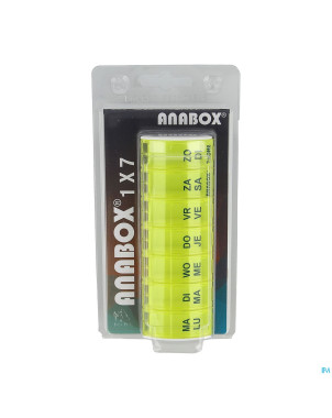 Anabox pilulier semaine jaune