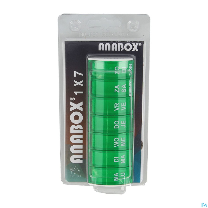 Anabox pilulier semaine vert
