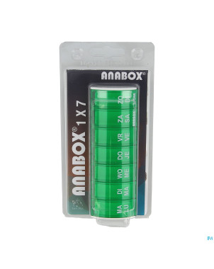 Anabox pilulier semaine vert