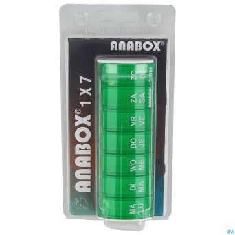 Anabox pilulier semaine vert