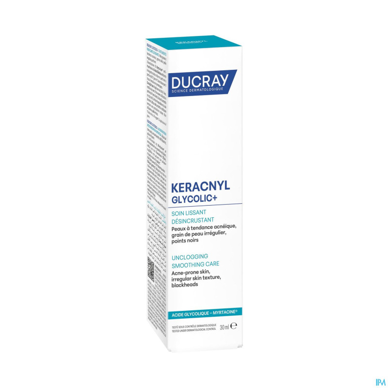 Ducray keracnyl glycolic+ creme desincrustant 30ml