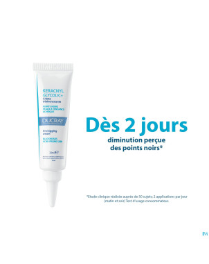 Ducray keracnyl glycolic+ creme desincrustant 30ml