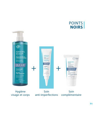 Ducray keracnyl glycolic+ creme desincrustant 30ml