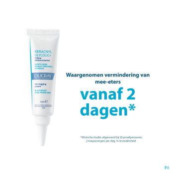 Ducray keracnyl glycolic+ creme desincrustant 30ml