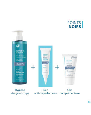 Ducray keracnyl gel moussant 200ml nf