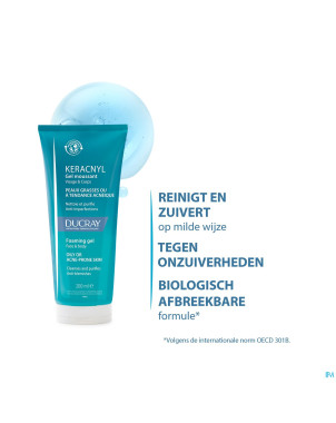 Ducray keracnyl gel moussant 200ml nf
