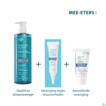 Ducray keracnyl gel moussant 200ml nf