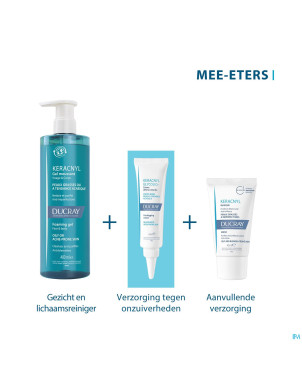 Ducray keracnyl gel moussant 200ml nf