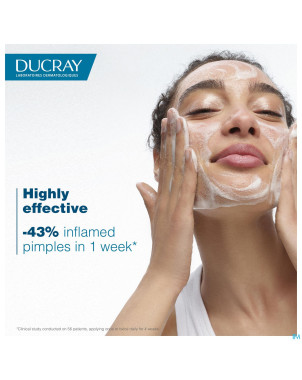 Ducray keracnyl gel moussant 400ml nf