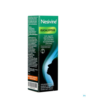 Nesivine eucalyptus 0,5mg/ml   sol pulv nasal 15ml