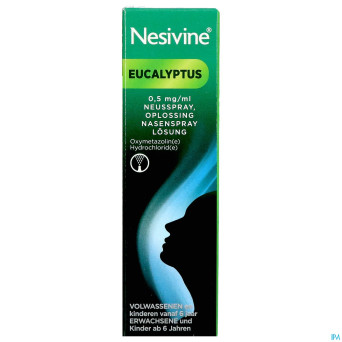 Nesivine eucalyptus 0,5mg/ml   sol pulv nasal 15ml