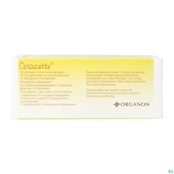 Cerazette 75mg abacus comp pell 13 x 28