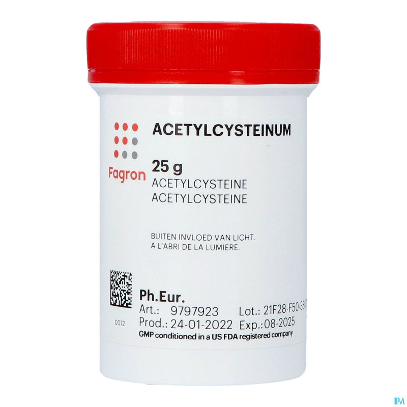 Acetylcysteine 25g fag