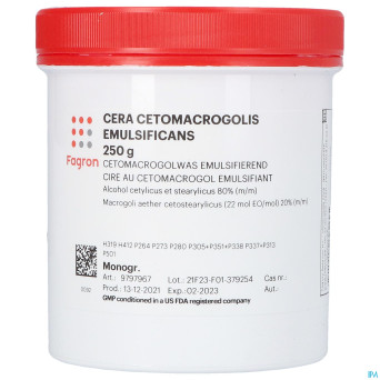 Cire cetomacrogol emulsifiant 250g fag