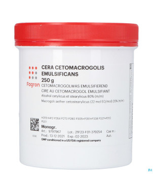 Cire cetomacrogol emulsifiant 250g fag