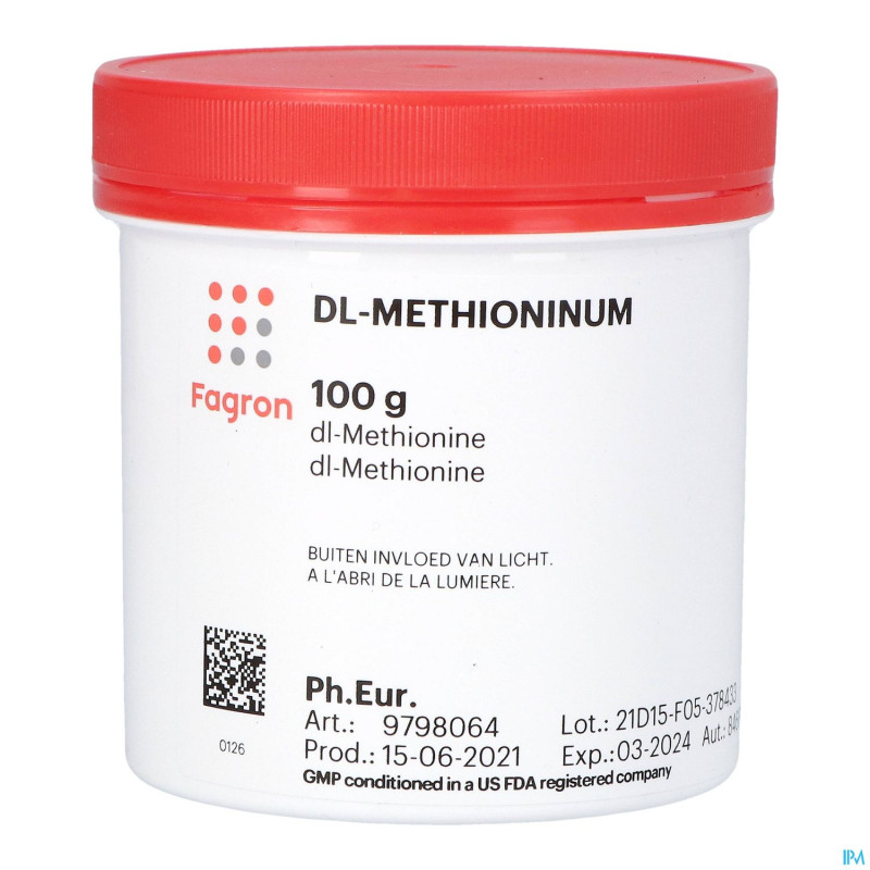 Methionine (dl-) 100g fag