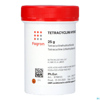 Tetracycline (chlorhydrate de) 25g fag