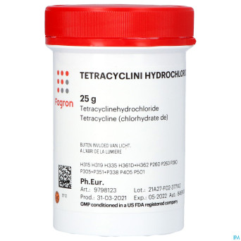 Tetracycline (chlorhydrate de) 25g fag