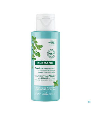 Klorane visage menthe aquatique poudre purif.  50g