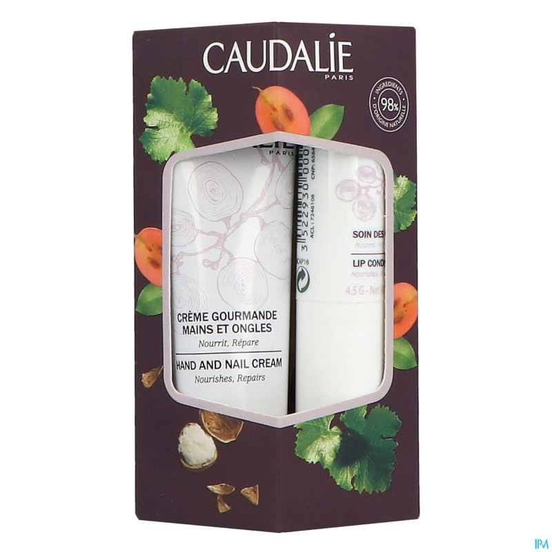 Caudalie duo liphand levres 4,5g+creme 30ml  promo