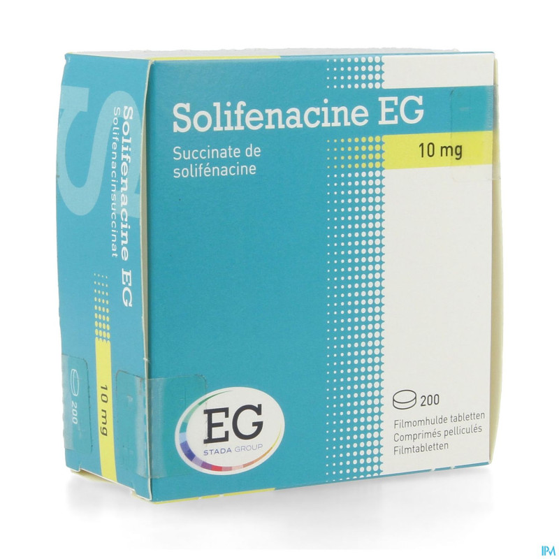 Solifenacine eg 10mg comp pell 200 pvc/alu
