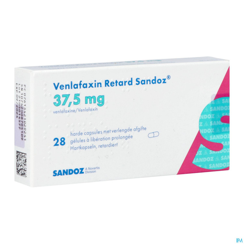 Venlafaxin retard sandoz 37,5mg lib.prol. caps  28