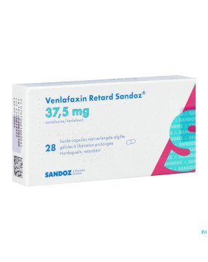 Venlafaxin retard sandoz 37,5mg lib.prol. caps  28