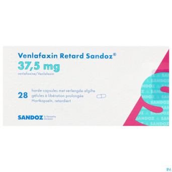 Venlafaxin retard sandoz 37,5mg lib.prol. caps  28