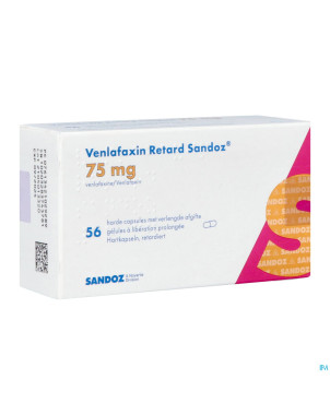 Venlafaxin retard sandoz 75,0mg lib.prol. caps  56