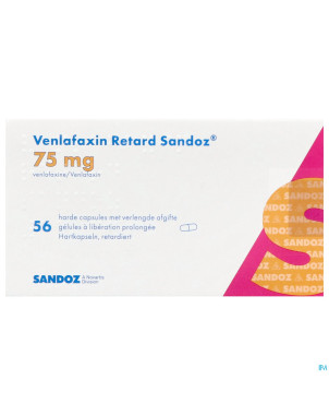 Venlafaxin retard sandoz 75,0mg lib.prol. caps  56