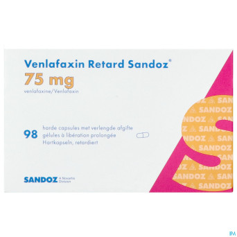 Venlafaxin retard sandoz 75,0mg lib.prol. caps  98