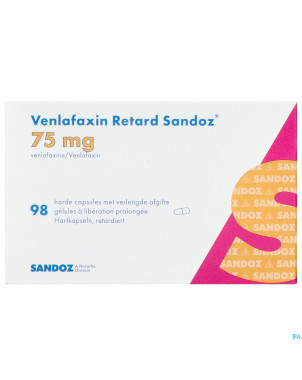 Venlafaxin retard sandoz 75,0mg lib.prol. caps  98