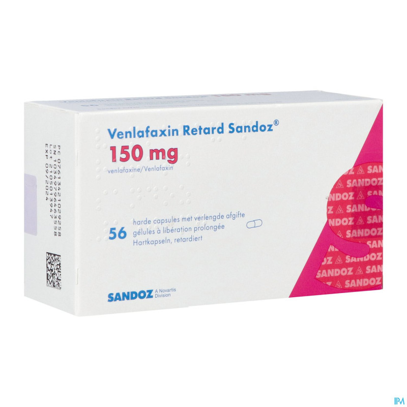 Venlafaxin retard sandoz 150mg lib.prol.  caps  56