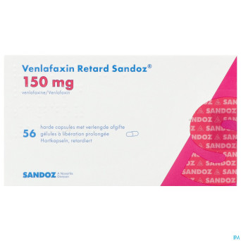 Venlafaxin retard sandoz 150mg lib.prol.  caps  56
