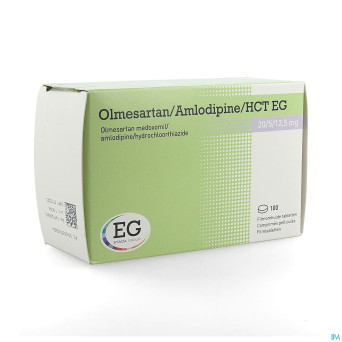 Olmesartan/amlodipin/hct eg 20/ 5/12,5 comp pel100