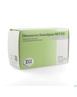 Olmesartan/amlodipin/hct eg 20/ 5/12,5 comp pel100