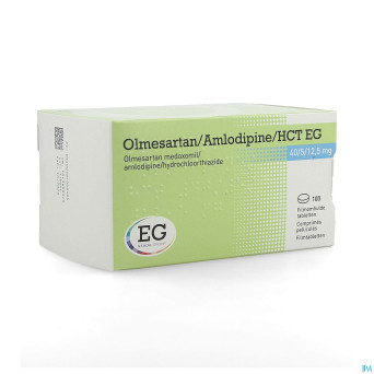 Olmesartan/amlodipin/hct eg 40/ 5/12,5 comp pel100