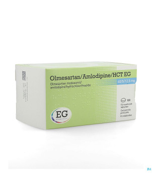Olmesartan/amlodipin/hct eg 40/ 5/12,5 comp pel100
