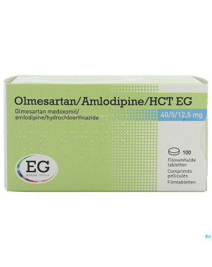 Olmesartan/amlodipin/hct eg 40/ 5/12,5 comp pel100