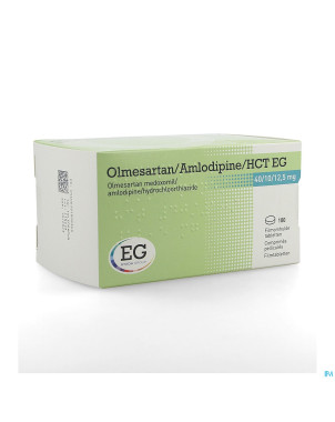 Olmesartan/amlodipin/hct eg 40/10/12,5 comp pel100