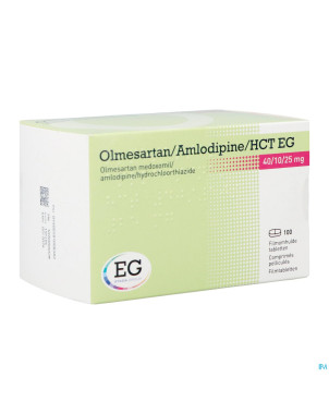 Olmesartan/amlodipin/hct eg 40/10/25,0 comp pel100