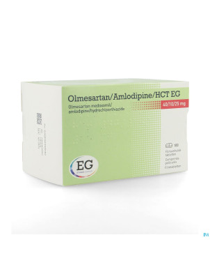 Olmesartan/amlodipin/hct eg 40/10/25,0 comp pel100
