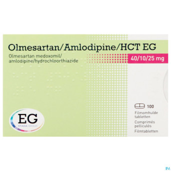 Olmesartan/amlodipin/hct eg 40/10/25,0 comp pel100